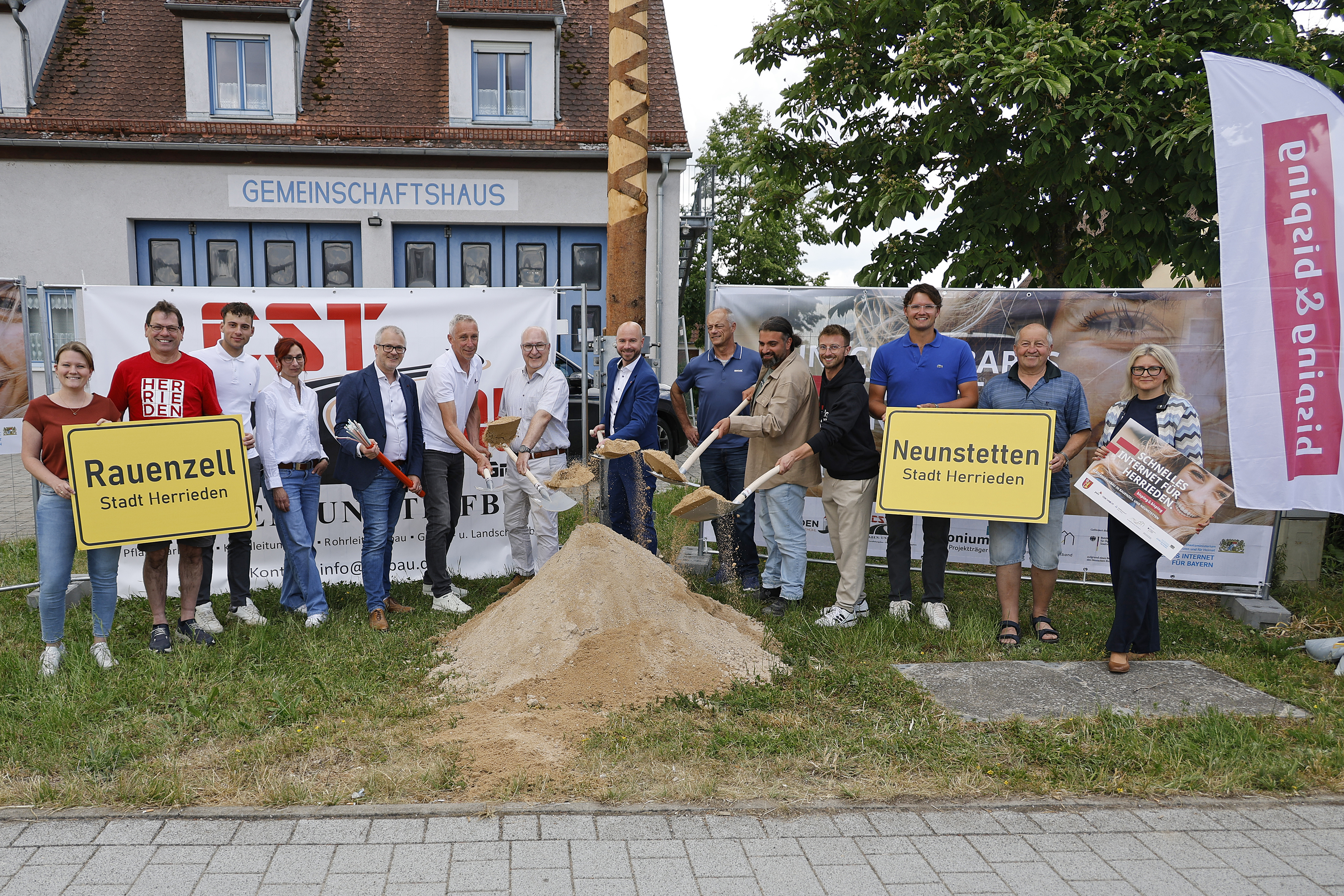 Spatenstich in Rauenzell